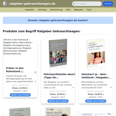 Screenshot ratgeber-gebrauchtwagen.de