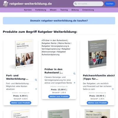 Screenshot ratgeber-weiterbildung.de