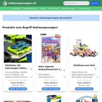 Screenshot rathauspassagen.de