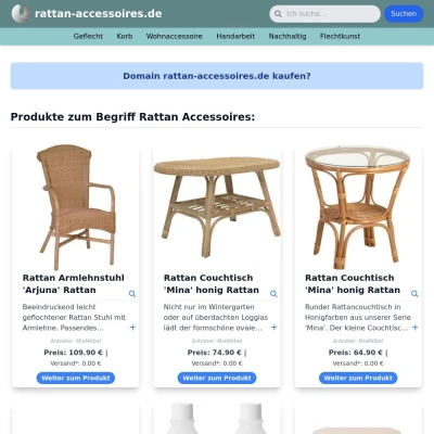 Screenshot rattan-accessoires.de