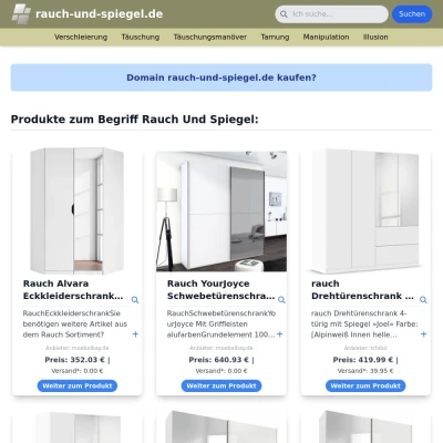 Screenshot rauch-und-spiegel.de