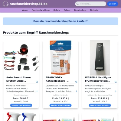 Screenshot rauchmeldershop24.de