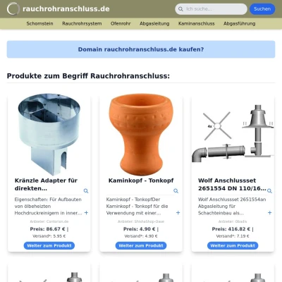 Screenshot rauchrohranschluss.de