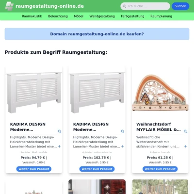 Screenshot raumgestaltung-online.de