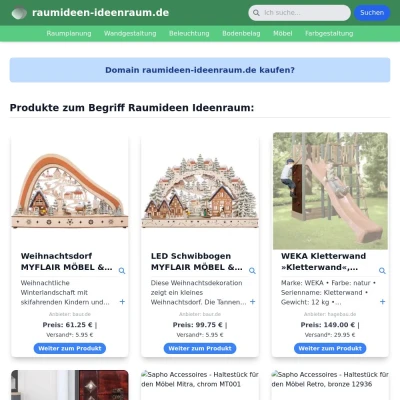 Screenshot raumideen-ideenraum.de