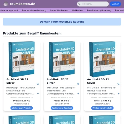 Screenshot raumkosten.de