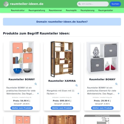 Screenshot raumteiler-ideen.de