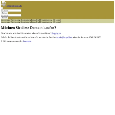 Screenshot raumvermessung.de