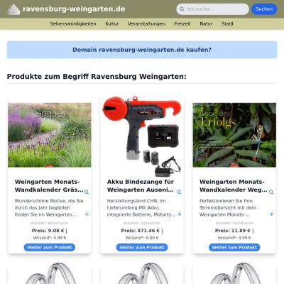 Screenshot ravensburg-weingarten.de