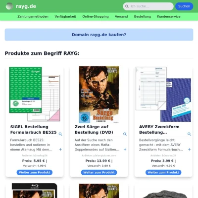 Screenshot rayg.de