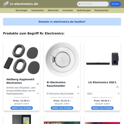 Screenshot rc-electronics.de