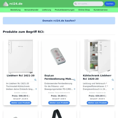 Screenshot rci24.de