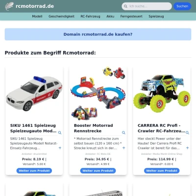 Screenshot rcmotorrad.de