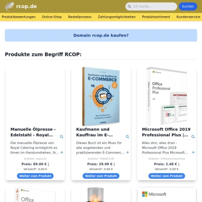 Screenshot rcop.de