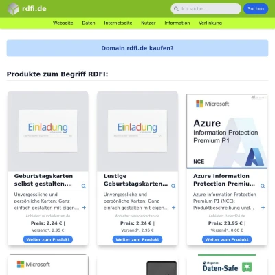 Screenshot rdfi.de