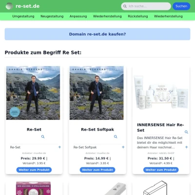Screenshot re-set.de