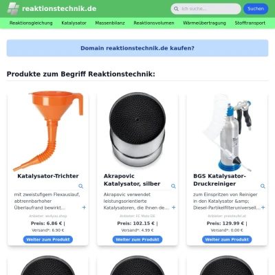 Screenshot reaktionstechnik.de