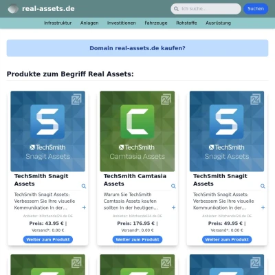 Screenshot real-assets.de
