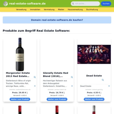 Screenshot real-estate-software.de