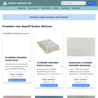 Screenshot reales-wohnen.de