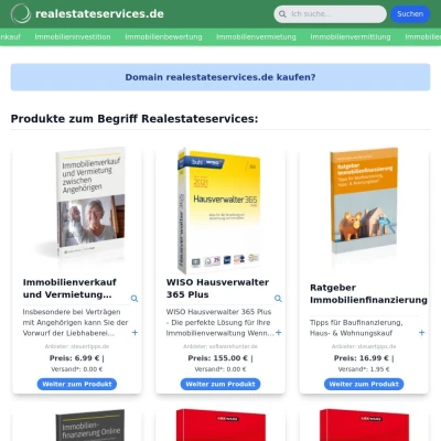 Screenshot realestateservices.de