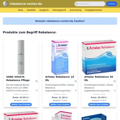 Screenshot rebalance-center.de