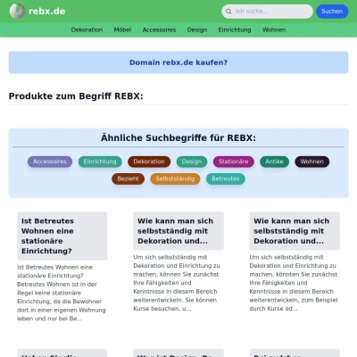 Screenshot rebx.de