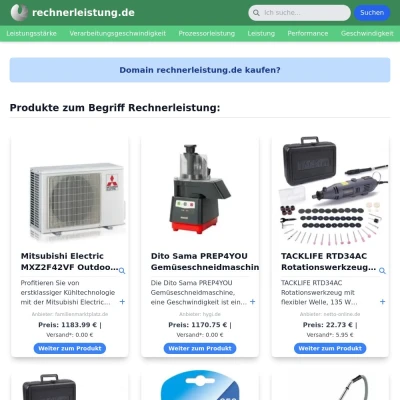 Screenshot rechnerleistung.de