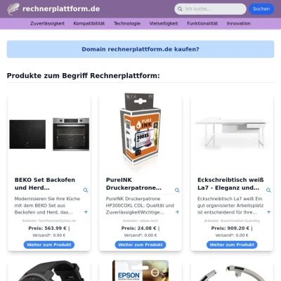 Screenshot rechnerplattform.de