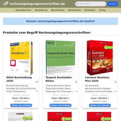 Screenshot rechnungslegungsvorschriften.de