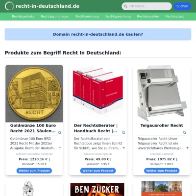 Screenshot recht-in-deutschland.de