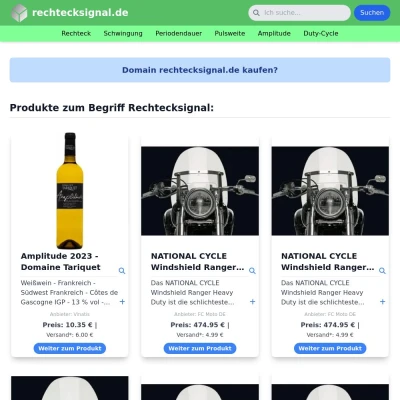 Screenshot rechtecksignal.de