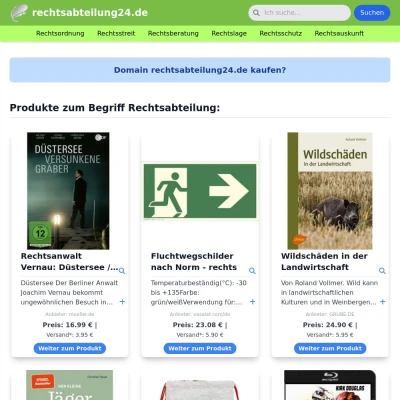 Screenshot rechtsabteilung24.de