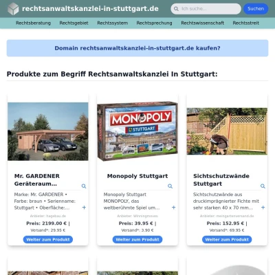 Screenshot rechtsanwaltskanzlei-in-stuttgart.de