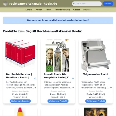 Screenshot rechtsanwaltskanzlei-koeln.de