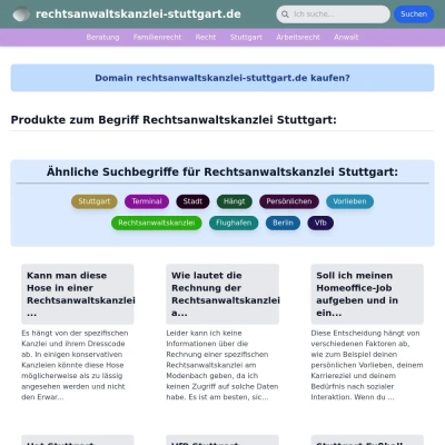 Screenshot rechtsanwaltskanzlei-stuttgart.de