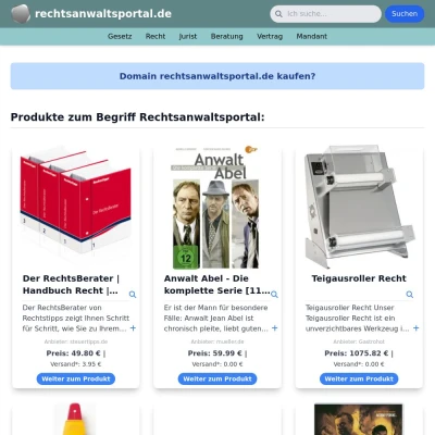 Screenshot rechtsanwaltsportal.de