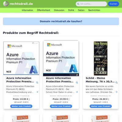 Screenshot rechtsdrall.de