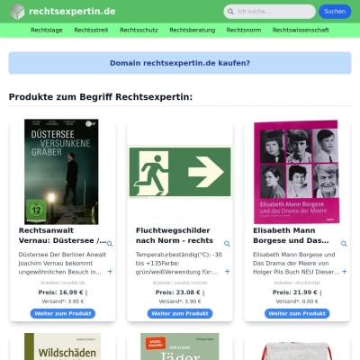 Screenshot rechtsexpertin.de