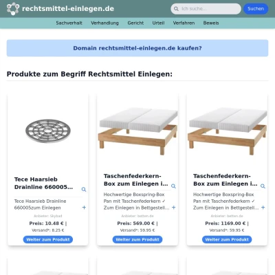 Screenshot rechtsmittel-einlegen.de
