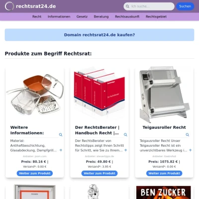 Screenshot rechtsrat24.de