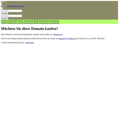 Screenshot rechtsschutz-privat.de