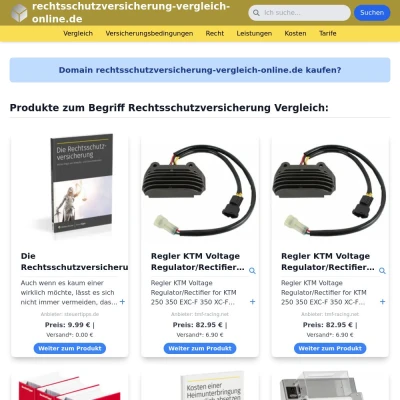 Screenshot rechtsschutzversicherung-vergleich-online.de