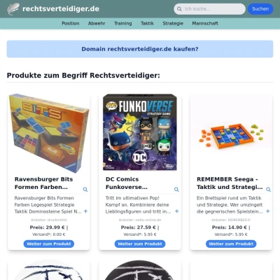 Screenshot rechtsverteidiger.de