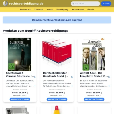 Screenshot rechtsverteidigung.de