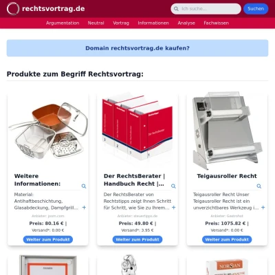 Screenshot rechtsvortrag.de