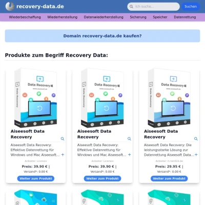 Screenshot recovery-data.de