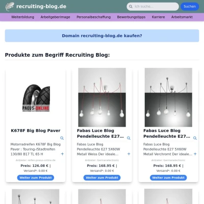Screenshot recruiting-blog.de