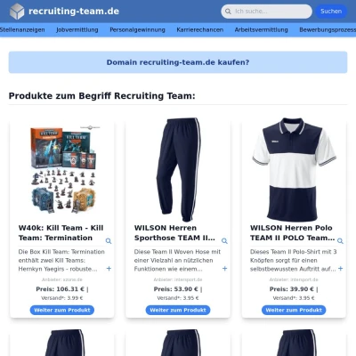 Screenshot recruiting-team.de