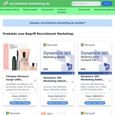 Screenshot recruitment-marketing.de